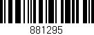 Código de barras (EAN, GTIN, SKU, ISBN): '881295'