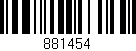 Código de barras (EAN, GTIN, SKU, ISBN): '881454'