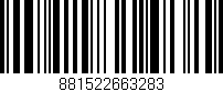 Código de barras (EAN, GTIN, SKU, ISBN): '881522663283'