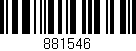 Código de barras (EAN, GTIN, SKU, ISBN): '881546'