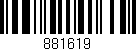 Código de barras (EAN, GTIN, SKU, ISBN): '881619'