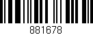 Código de barras (EAN, GTIN, SKU, ISBN): '881678'