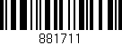 Código de barras (EAN, GTIN, SKU, ISBN): '881711'