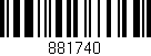 Código de barras (EAN, GTIN, SKU, ISBN): '881740'