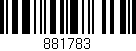 Código de barras (EAN, GTIN, SKU, ISBN): '881783'