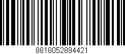 Código de barras (EAN, GTIN, SKU, ISBN): '8818052894421'