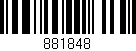 Código de barras (EAN, GTIN, SKU, ISBN): '881848'