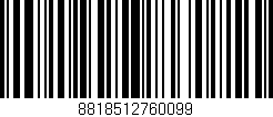 Código de barras (EAN, GTIN, SKU, ISBN): '8818512760099'