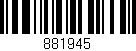 Código de barras (EAN, GTIN, SKU, ISBN): '881945'
