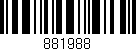 Código de barras (EAN, GTIN, SKU, ISBN): '881988'