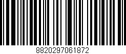 Código de barras (EAN, GTIN, SKU, ISBN): '8820297061872'