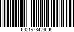 Código de barras (EAN, GTIN, SKU, ISBN): '8821576426009'