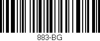 Código de barras (EAN, GTIN, SKU, ISBN): '883-BG'