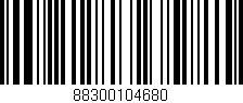 Código de barras (EAN, GTIN, SKU, ISBN): '88300104680'