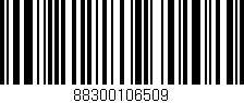 Código de barras (EAN, GTIN, SKU, ISBN): '88300106509'