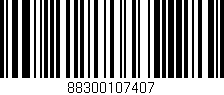 Código de barras (EAN, GTIN, SKU, ISBN): '88300107407'
