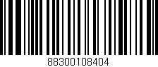 Código de barras (EAN, GTIN, SKU, ISBN): '88300108404'