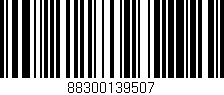 Código de barras (EAN, GTIN, SKU, ISBN): '88300139507'
