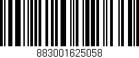 Código de barras (EAN, GTIN, SKU, ISBN): '883001625058'