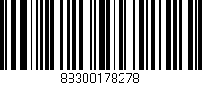 Código de barras (EAN, GTIN, SKU, ISBN): '88300178278'