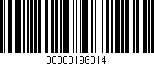 Código de barras (EAN, GTIN, SKU, ISBN): '88300196814'