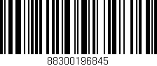 Código de barras (EAN, GTIN, SKU, ISBN): '88300196845'