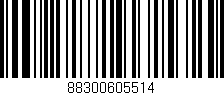 Código de barras (EAN, GTIN, SKU, ISBN): '88300605514'