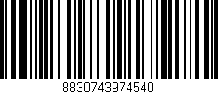 Código de barras (EAN, GTIN, SKU, ISBN): '8830743974540'