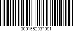 Código de barras (EAN, GTIN, SKU, ISBN): '8831652867091'