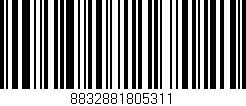 Código de barras (EAN, GTIN, SKU, ISBN): '8832881805311'