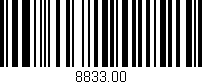Código de barras (EAN, GTIN, SKU, ISBN): '8833.00'