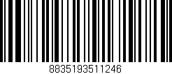 Código de barras (EAN, GTIN, SKU, ISBN): '8835193511246'