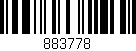 Código de barras (EAN, GTIN, SKU, ISBN): '883778'