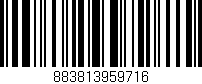 Código de barras (EAN, GTIN, SKU, ISBN): '883813959716'