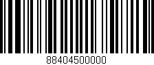 Código de barras (EAN, GTIN, SKU, ISBN): '88404500000'