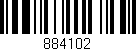 Código de barras (EAN, GTIN, SKU, ISBN): '884102'