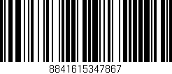 Código de barras (EAN, GTIN, SKU, ISBN): '8841615347867'