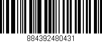 Código de barras (EAN, GTIN, SKU, ISBN): '884392480431'