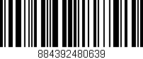 Código de barras (EAN, GTIN, SKU, ISBN): '884392480639'