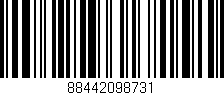 Código de barras (EAN, GTIN, SKU, ISBN): '88442098731'