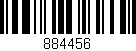 Código de barras (EAN, GTIN, SKU, ISBN): '884456'