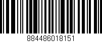 Código de barras (EAN, GTIN, SKU, ISBN): '884486018151'
