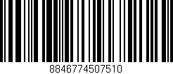 Código de barras (EAN, GTIN, SKU, ISBN): '8846774507510'
