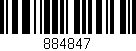 Código de barras (EAN, GTIN, SKU, ISBN): '884847'