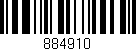 Código de barras (EAN, GTIN, SKU, ISBN): '884910'