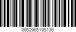 Código de barras (EAN, GTIN, SKU, ISBN): '8852965195138'