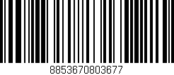 Código de barras (EAN, GTIN, SKU, ISBN): '8853670803677'
