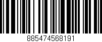 Código de barras (EAN, GTIN, SKU, ISBN): '885474568191'