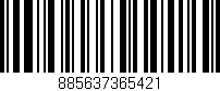Código de barras (EAN, GTIN, SKU, ISBN): '885637365421'
