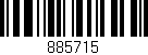 Código de barras (EAN, GTIN, SKU, ISBN): '885715'